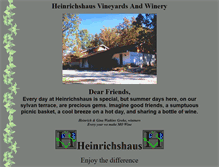 Tablet Screenshot of heinrichshaus.com